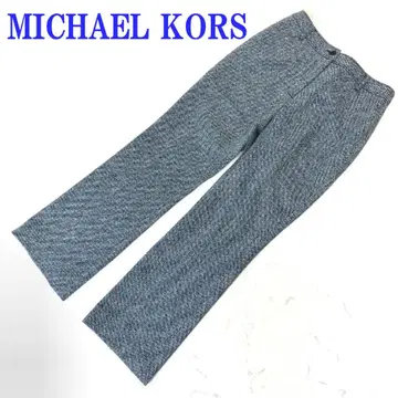 마이클코어스 슬랙스 팬츠 트위드 블루 울 2 C4625