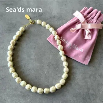 새상품 Sea'ds mara 아몬드 펄 목걸이