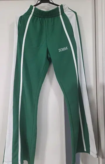 ZUMBA 그린 플레어 팬츠 XS