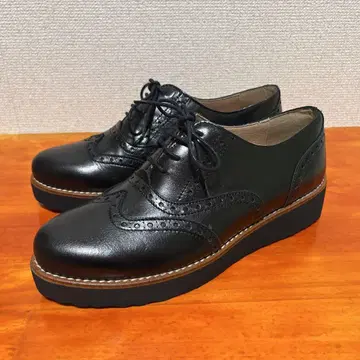 미사용급 BONTRE 보트레 가죽 통굽 윙 팁 38 (24cm)