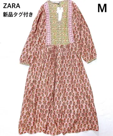 [택 포함 새상품] 자라 ZARA 에스닉 원피스 긴팔 레이스