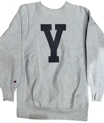 챔피온 리버스 위브 YALE 백 프린트 침염