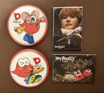 Nissy 호카포 카페 호카포 캔배지 세트 피자라 리피 루주