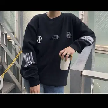 peate 맨투맨 블랙