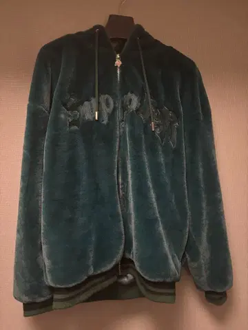 Supplier Fur Zip Hoodie 그린