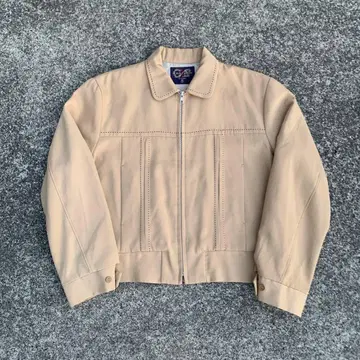 90s 크림 소다 핸드 스티치 개버딘