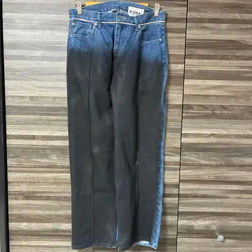 NOMA t.d 바이컬러 스트레이트 레그 데님 팬츠