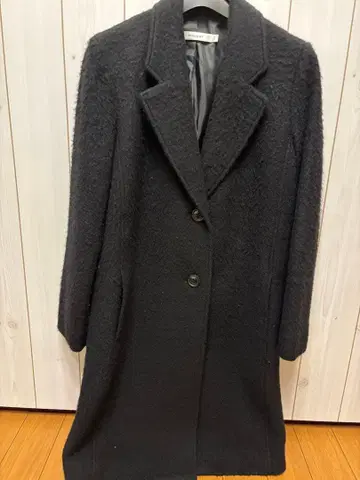 MOUSSY 블랙 롱 코트