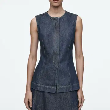 cos 슬리브 데님 탑 베스트