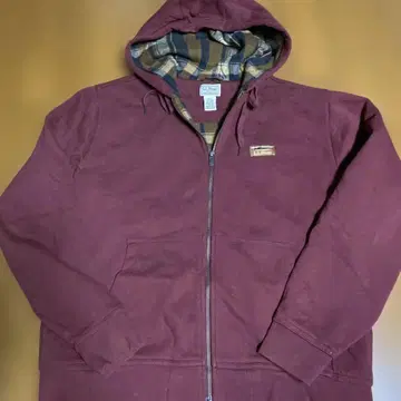 L.L.Bean 버건디 후드 부착 후드티 M 사이즈