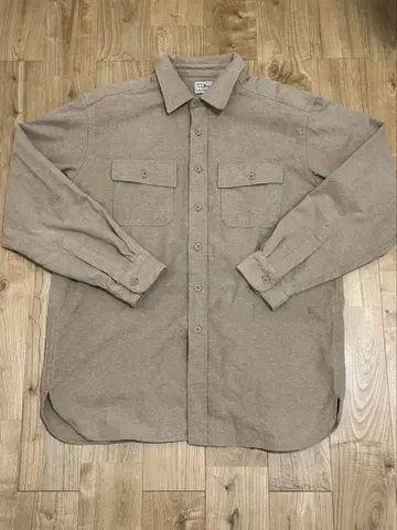 L.L.Bean 엘엘빈 긴팔 헤비 플란넬 셔츠 L 카멜
