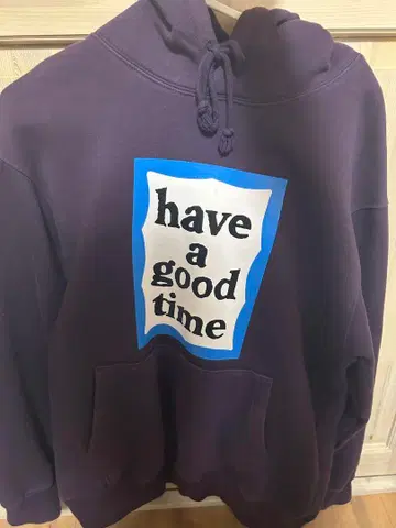 have a good time 후드티 보라색