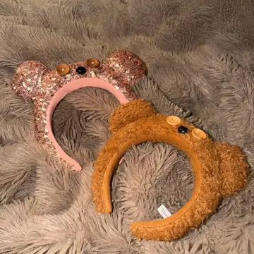 곰 귀 머리띠 2세트 팀