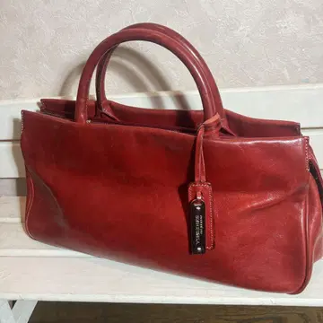 BEAU DESIGN S.A. 가죽 핸드백 레드
