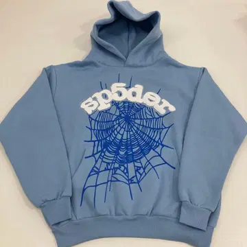 새상품 Sp5der 후드티 스카이블루 S 사이즈