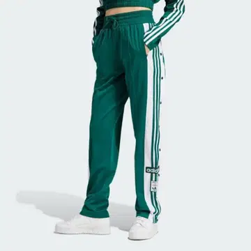 [ 완판템 ] adidas 사이드 버튼 조거 팬츠 그린