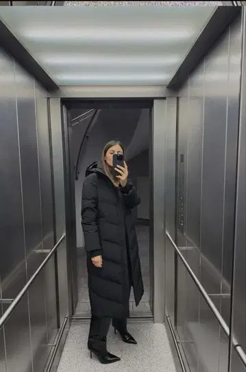 ZARA 롱 다운 코트 새상품