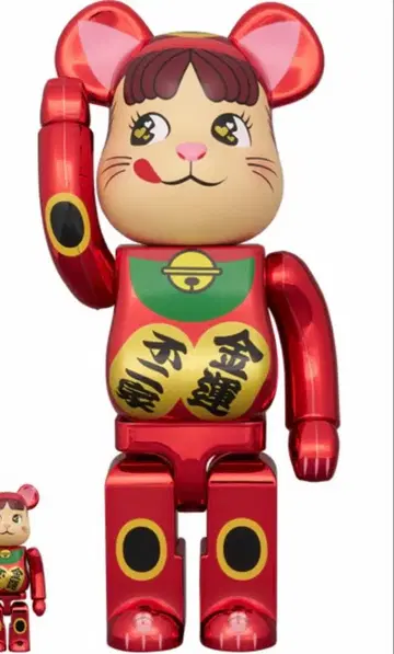 BE@RBRICK 마네키네코 페코짱 금전운 더블 코반 400% 피규어