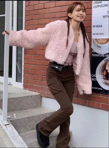 SNIDEL Sustainable 숏 보아 코트