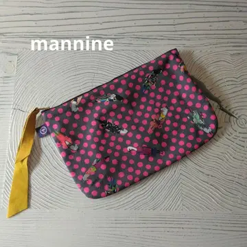 [ mannine ] 만nine 파우치 L 미사용