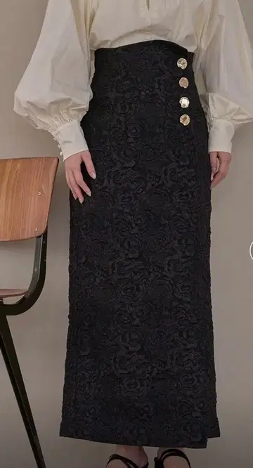 mideal 자카드 스커트