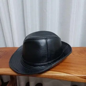 천연 가죽 중절모