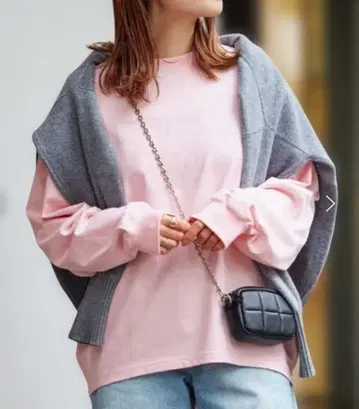 JOURNAL STANDARD 턱 스웨트 셔츠 핑크 긴팔