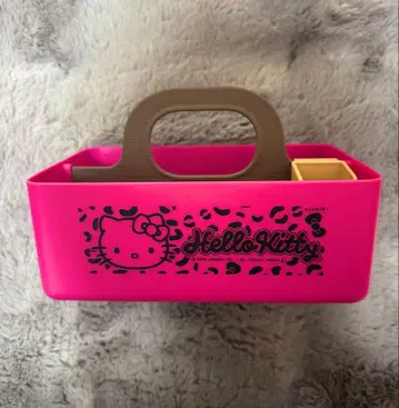 미사용 새상품 아베일 키티 수납 박스 핑크