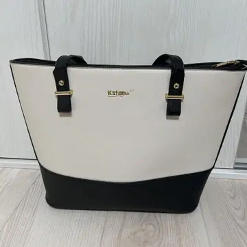 Kstage 토트백 화이트/블랙