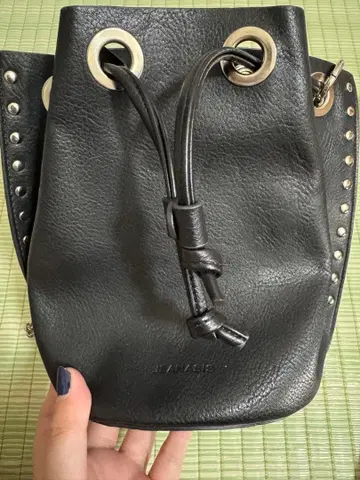 지나시스 인조 가죽 복조리 백