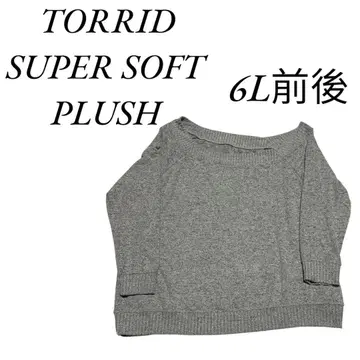 TORRID 슈퍼 소프트 플러시 니트 스웨터 6L 전후 그레이