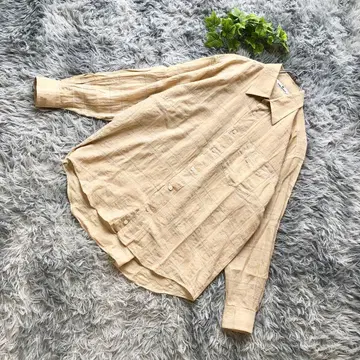 mila schon SPORTS [ L 상당 ] 베이지 체크 셔츠 골프