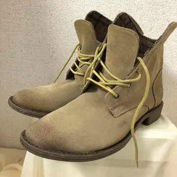 stefanorossi 베이지 스웨이드 하이컷 부츠 26cm