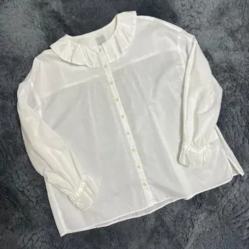 익명 배송 tandey 휴일과 시 민트티 블라우스 화이트 면 100%