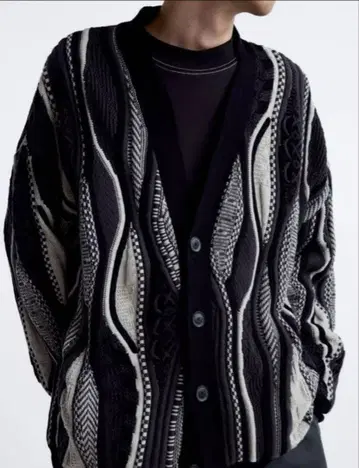 ZARA 메종 스페셜 자카드 가디건