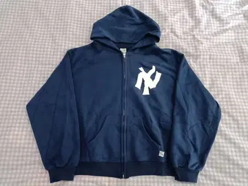 AKIMBO CLUB ZIP UP-NY NOODLE HOODIE BLUE
