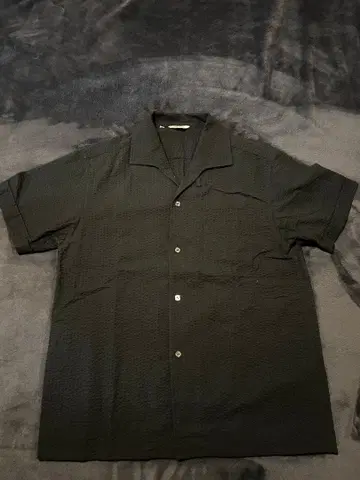 g&f co 시어서커 셔츠 블랙