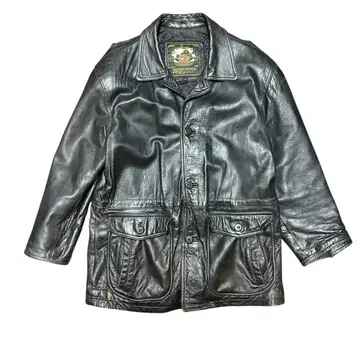 빈티지 TRADE MARK 가죽 코트 램 가죽 양가죽