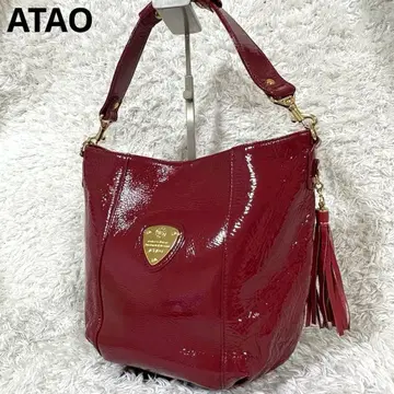 컨디션 최상 ATAO 캔디 발수 에나멜 핸드백 원숄더백