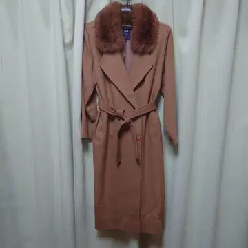 Emanuel Ungaro 퍼 달린 롱 코트 사이즈 9