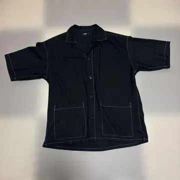 BEAMS 반팔 셔츠 M 블랙