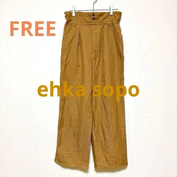 [ ehka sopo ] 와이드 팬츠 캐주얼 브라운 F 가을/겨울