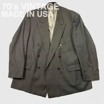 70's USA제 Palm Beach 더블 테일러드 자켓 오버 사이즈