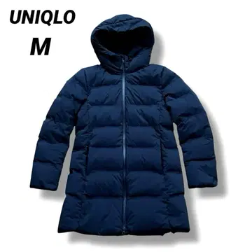 컨디션 최상 UNIQLO 심리스 다운 숏코트 여성용 M 네이비