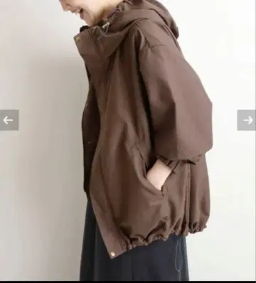 IENA P 타프타 후데트 블루종 38