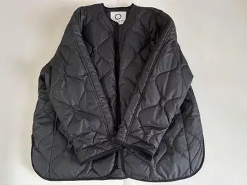 MARW UNITED ARROWS 퀼팅 미들 코트 블랙 36
