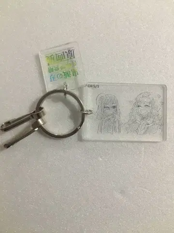 귀멸의 칼날 고토게 코토하레 원화전 클리어 베이스 키링 미츠리 이쿠로