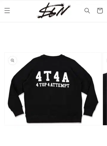 8611 4T4A 스웨트 / 블랙 사이즈 S