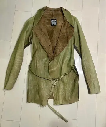 Obelisk 가죽 가디건 소가죽 사이즈 S 베지터블 탄닌