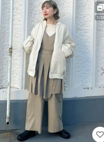 새상품: 플리츠 스커트 SET 살로펫 KBF